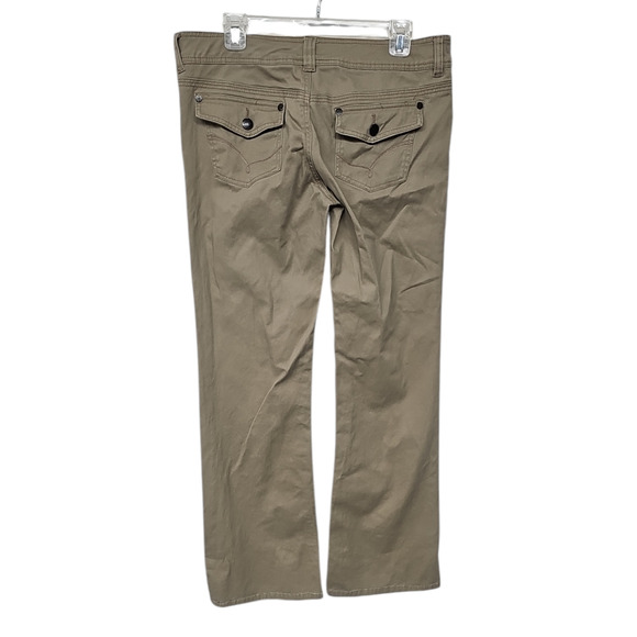 Union Bay Pants Womens Sz 13 Khaki Baggy Vtg Y2K Skater Grunge Wide Leg - Picture 2 of 9